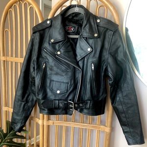 Real Leather Biker Jacket 🖤